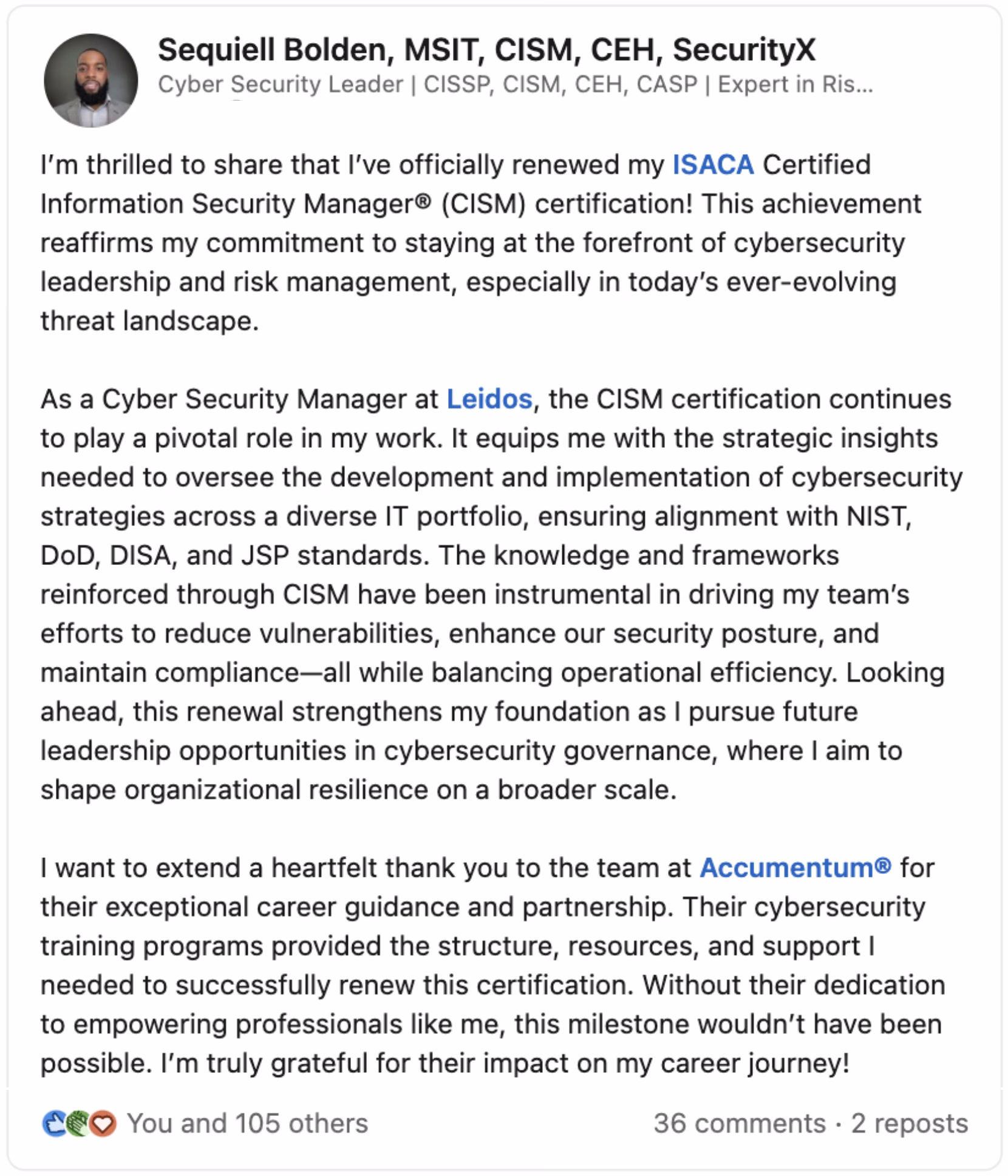 LinkedIn Optimization Program with Accumentum